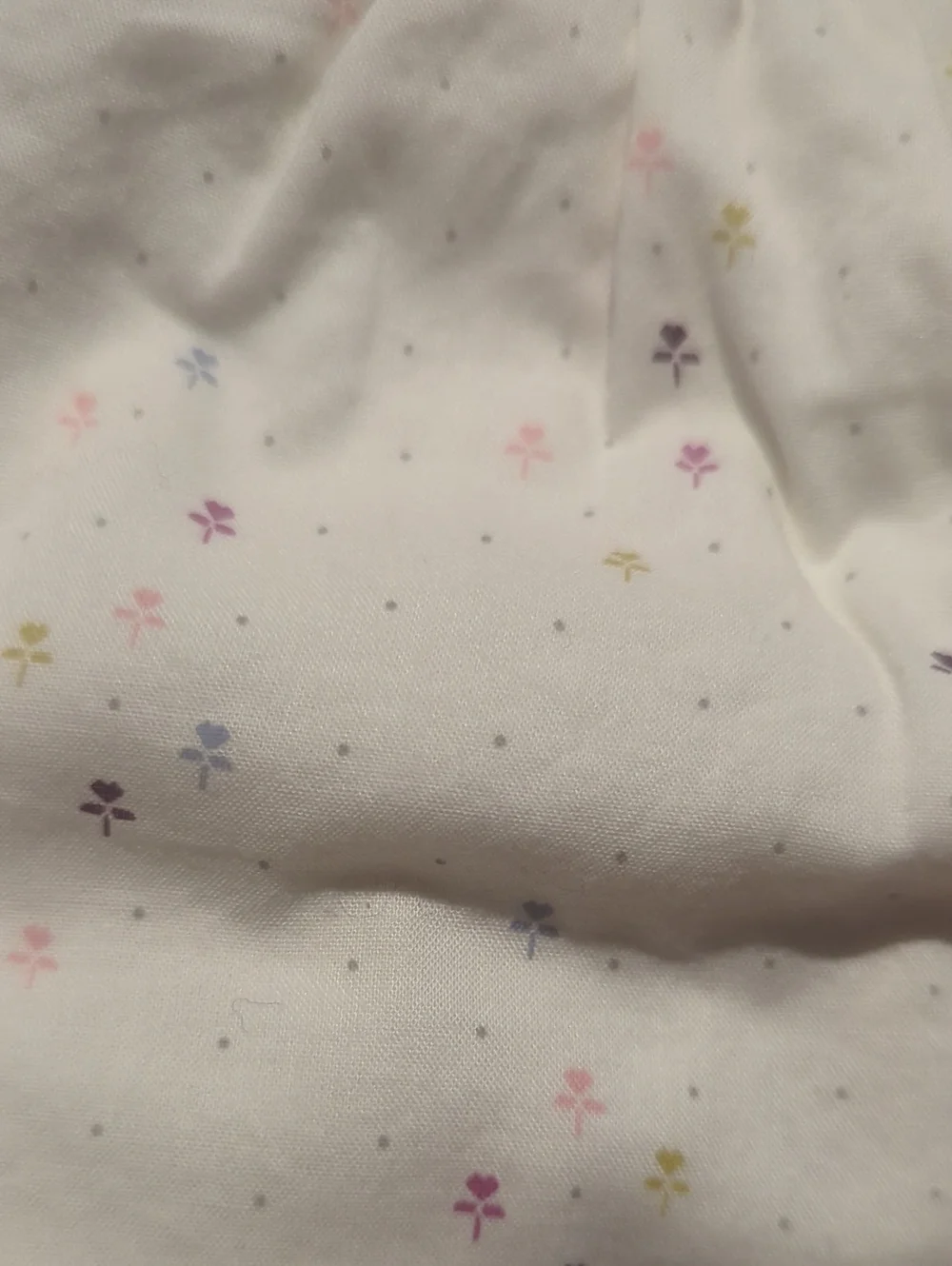 BabyGAP Cream Floral Long-Sleeve Blouse (0-3mo)